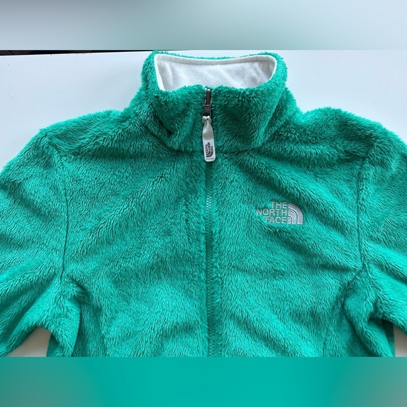 Vintage 90s Y2K The North Face Osito Bright Green Fleece Zip Up Jacket - Picture 7 of 8